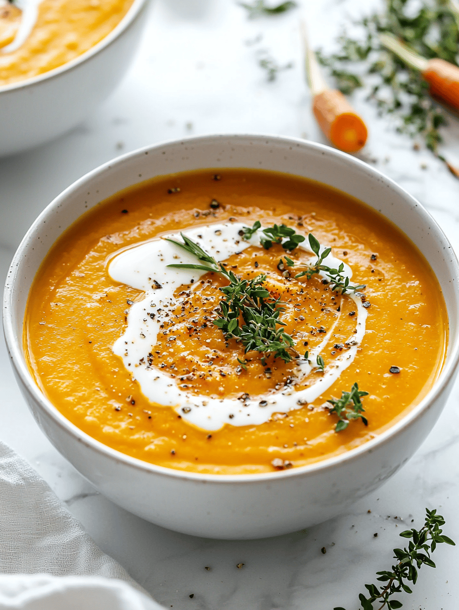 Autumn Glow: A Cozy Roasted Butternut Squash & Carrot Soup