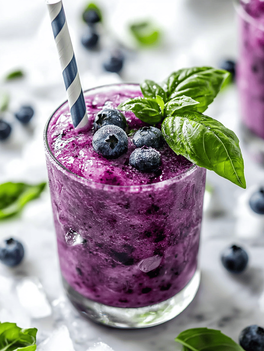 Chill Out with an Unusual Blueberry Slushie Twist