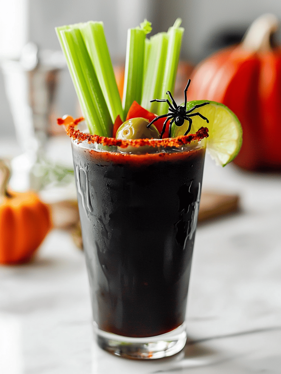 Spooktacular Blood-Red Flaming Bloody Mary
