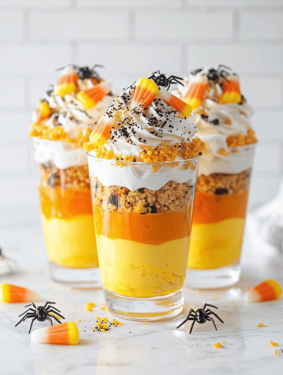 Spooky Sweetness: Halloween Candy Corn Parfaits That Wow
