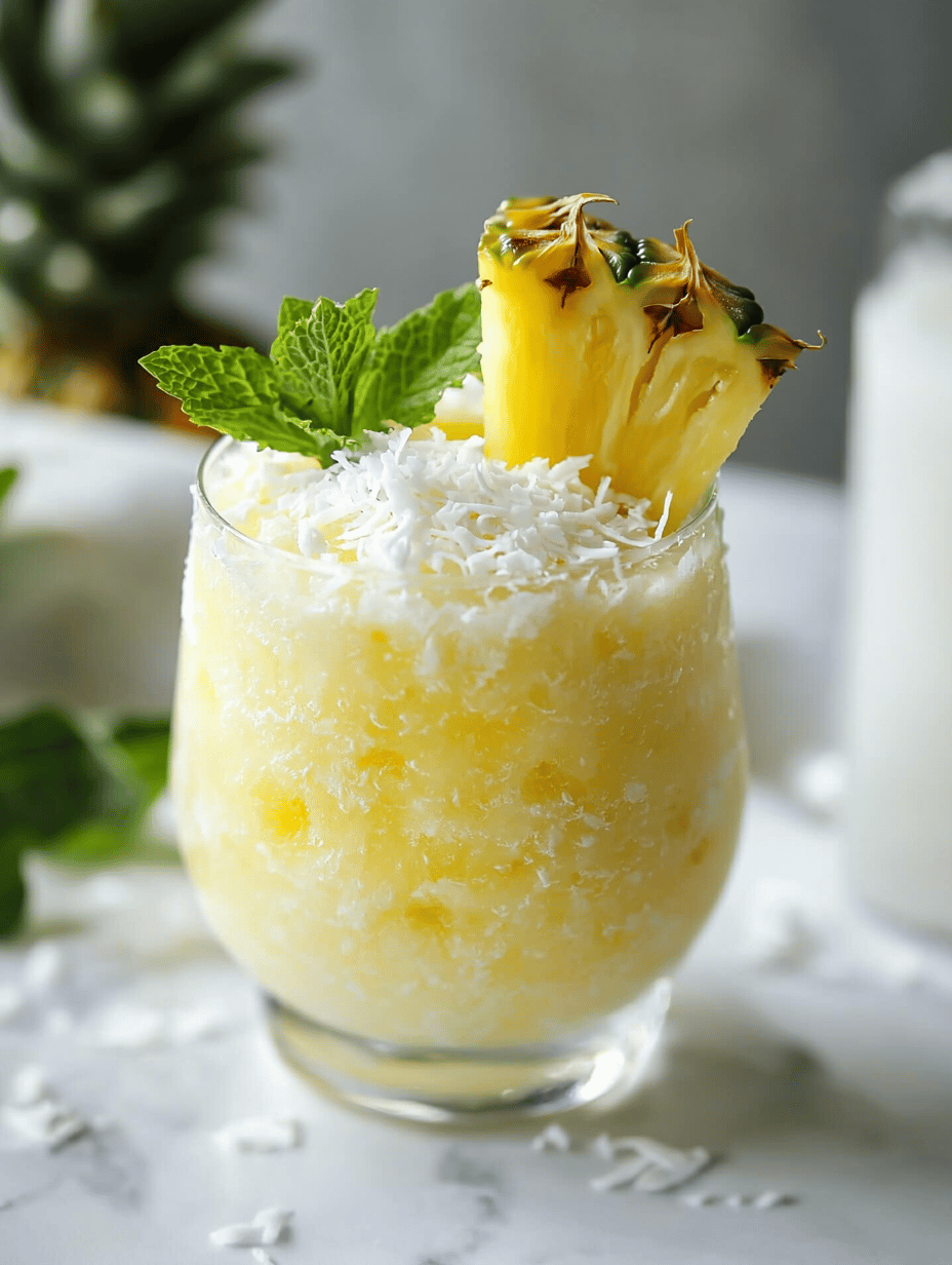 Tropical Escape in a Glass: The Unusual Charm of Pineapple Coconut Slushie
