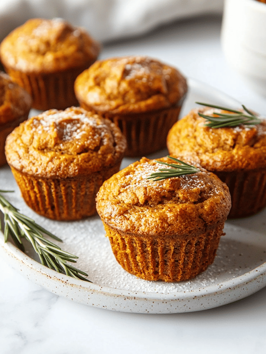 Rustic Pumpkin Muffins with a Twist of Cinnamon and Rum