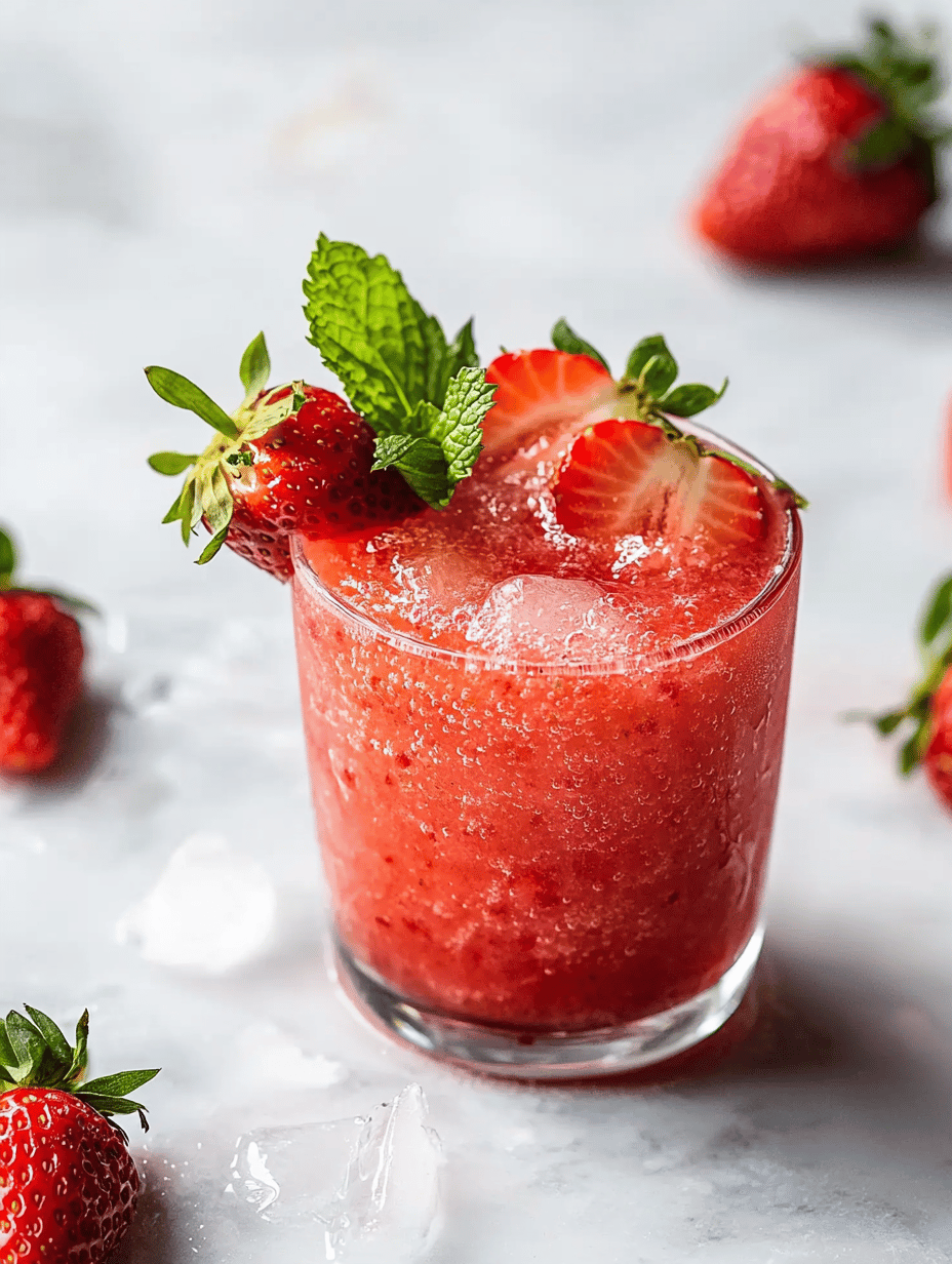 The Surprising Art of Making a Perfect Strawberry Slushie