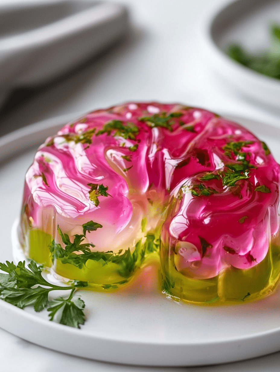 Eerie Elegance: The Haunted Brain Jello Mold for a Spooky Feast