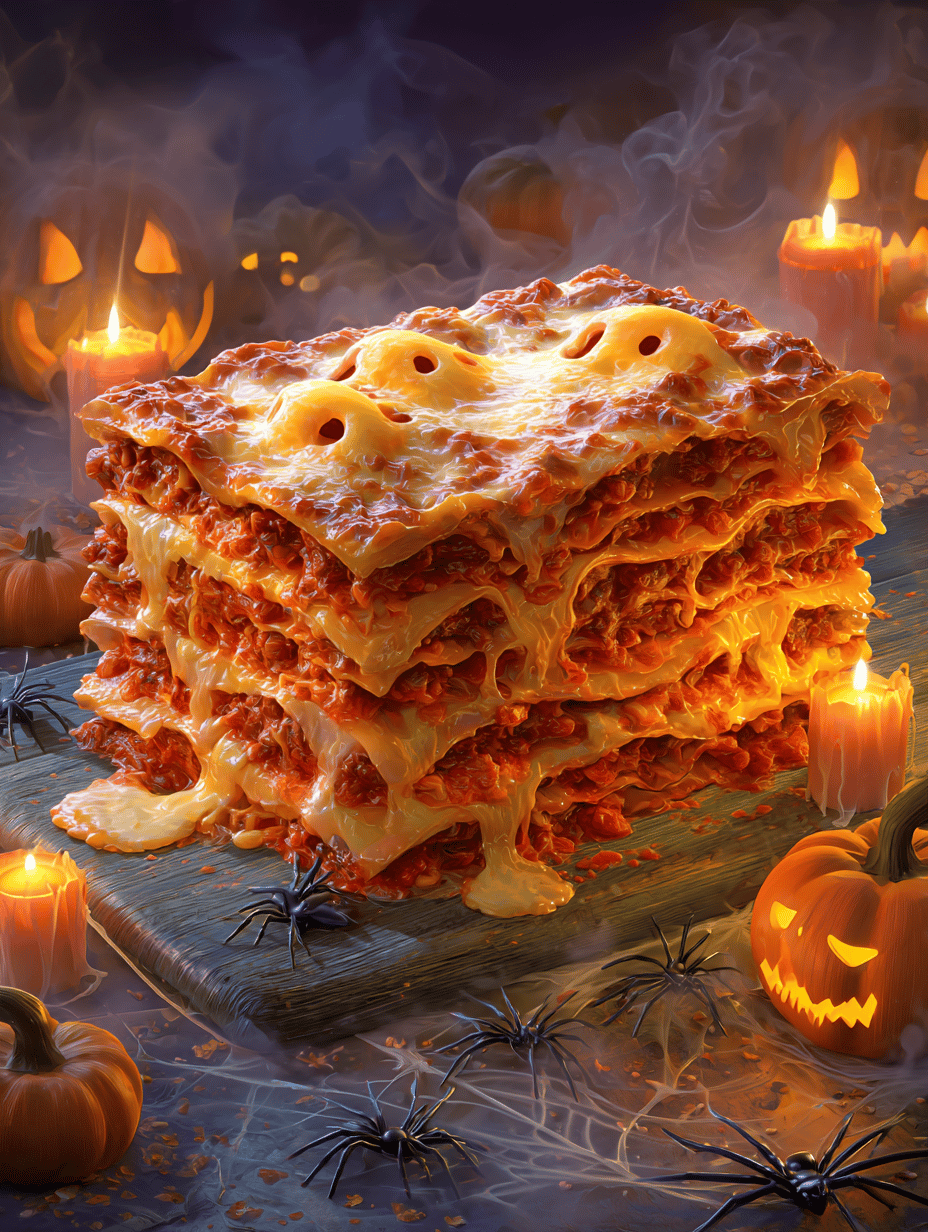 Halloween Lasagna: A Spooky Twist on a Comfort Classic